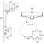 A-8601-000-50 ก๊อกน้ำเย็นอ่างล้างหน้าอัตโนมัติ รุ่น Senseflow (ใช้แบตเตอรี่)