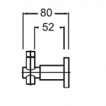 K-1050-42-N ขอแขวนผ้า รุ่น Sable