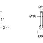 K-2801-56-N ที่ใส่กระดาษชำระแบบแท่ง (แนวตั้ง) รุ่น Concept Round