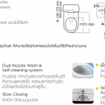 EB-FB104SW ฝารองนั่งอเนกประสงค์ (ไม่ใช้ไฟฟ้า) รุ่น Axisse Smart Washer