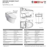 2012-WT-9 สุขภัณฑ์อัตโนมัติแบบชิ้นเดียว ใช้น้ำ 6 ลิตร รุ่น Aerozen