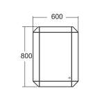 LQ-01 กระจกเงา ขนาด 600 x 800 mm. รุ่น Caro 