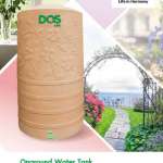 ถังเก็บน้ำบนดิน DOS CHABA AG+ COMBAC ขนาด 1050 ลิตร สี Pink Gold