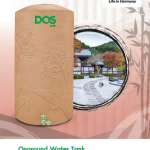 ถังเก็บน้ำบนดิน DOS ROMANO AG+ COMBAC ขนาด 700 ลิตร สี Pink Gold