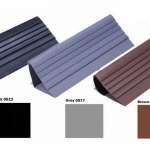 STARFLEX - PVC STAIR NOSING จมูกยาง หนา 1.6 - 2.5 mm.ยาว 4.5 m. สีดำ, สีเทา, สีน้ำตาล 