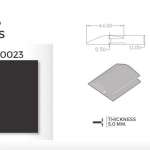STARFLEX - PVC RAMP EDGES เส้นกั้นขอบพรมสีดำ หนา 5 mm. 0