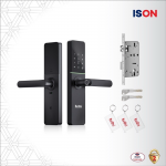 DIGITAL DOOR LOCK กลอนประตูดิจิตอล ดิจิตอลล็อค สีดำ (มีระบบเสียง) ยี่ห้อ IsOn