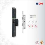 DIGITAL DOOR LOCK กลอนประตูดิจิตอล ดิจิตอลล็อค (มีระบบเสียง) สีดำ ยี่่ห้อ IsOn