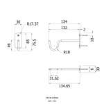 FXVH0-0285AK ตะขอแขวนอเนกประสงค์ สำหรับโรงพยาบาล