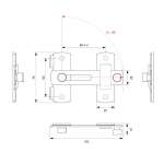 RB961-003SUS กลอนสับสเตนเลส ขนาด 4 นิ้ว