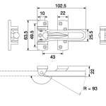 RB961-00001Z ขอค้ำประตู