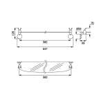 HM106-M106 ชั้นวางของแบบกระจก รุ่น Mod