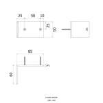 FXVH0-0302AK อุปกรณ์เปิดประตูแบบใช้เท้า สำหรับประตูบานเลื่อนเลื่อน 