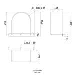 FXVH0-0285BK ที่แขวนอ่างทำความสะอาด สำหรับโรงพยาบาล