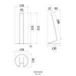 HW104-W104G ที่ใส่ทิชชูแกนตั้ง สำหรับทิชชูขนาดใหญ่