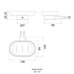 FBVHR-V107AS จานรองสบู่ รุ่น Riviera