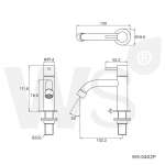 WS-0402P ก๊อกเดี่ยวอ่างล้างหน้า รุ่น TEENY