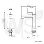 WS-0403P ก๊อกอ่างล้างหน้าเดี่ยว รุ่น TEENY 