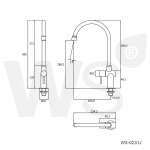 WS-0231J ก๊อกซิงค์เดี่ยว แบบตั้งพื้น คอ J รุ่น MAE PING