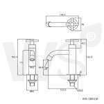 WS-1801M ก๊อกอ่างล้างหน้าเดี่ยว รุ่น PLUS