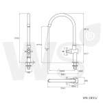 WS-1831J ก๊อกซิงค์เดี่ยว แบบตั้งพื้น คอ J รุ่น PLUS 