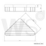 NDN28.01.001 ที่วางสบู่สแตนเลส เข้ามุม