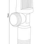 BN 987 สต๊อปวาล์ว 2 ทาง 1/2" x 1/2" ด้ามแบน 