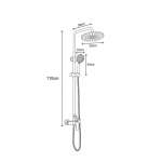 RA F621-SS-MATT เรนชาวเวอร์ผสมน้ำร้อน-เย็น สแตนเลส