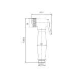 RA AST7168-2-C-ZC(S) ชุดสายฉีดชำระ พร้อมสายและขอแขวนครบชุด รุ่น ATLANTA