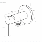 RA 9944-VALVE วาล์วฝักบัวน้ำเย็น สแตนเลส