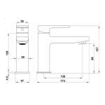 RA A111-A2211-V ก๊อกล้างหน้าผสมร้อน-เย็น โครเมี่ยม OVO