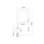 RA SS-12000 ก๊อกซิงค์เคาน์เตอร์ สแตนเลส งวงดึงได้