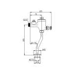 RA 5566156 ฟลัชปัสสาวะชายแบบกด ECONOVALVE