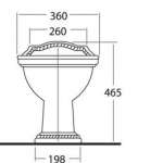 STAR โถปัสสาวะหญิง รุ่น EURO STAR REGENT BIDET