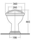 STAR โถปัสสาวะหญิง รุ่น EURO STAR NATURAL BIDET